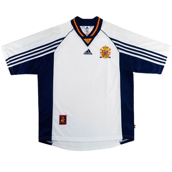 Maillot Football Espagne Exterieur Retro 1998 Blanc